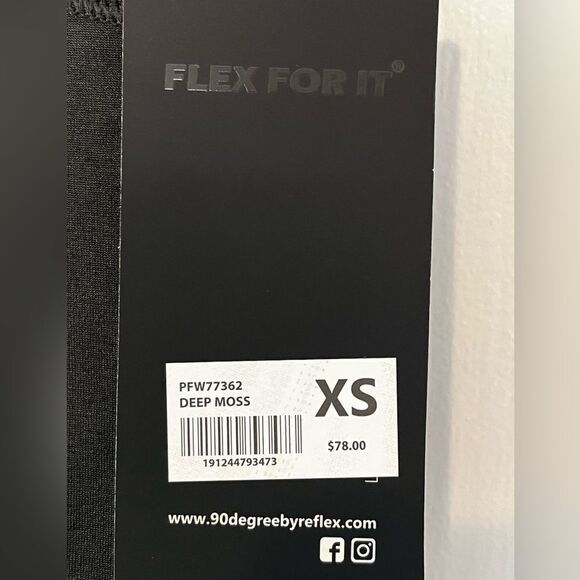 90 Degree By Reflex Women’s Leggings Polar Flex W/Pockets Size XS Waist 22”NWT - Picture 10 of 10